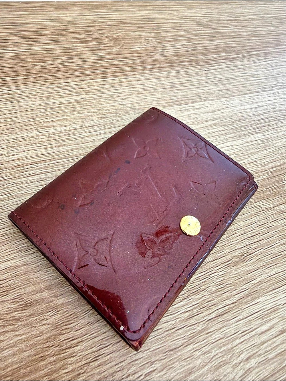 Louis Vuitton Deep Burgundy Vernis Patent Wallet